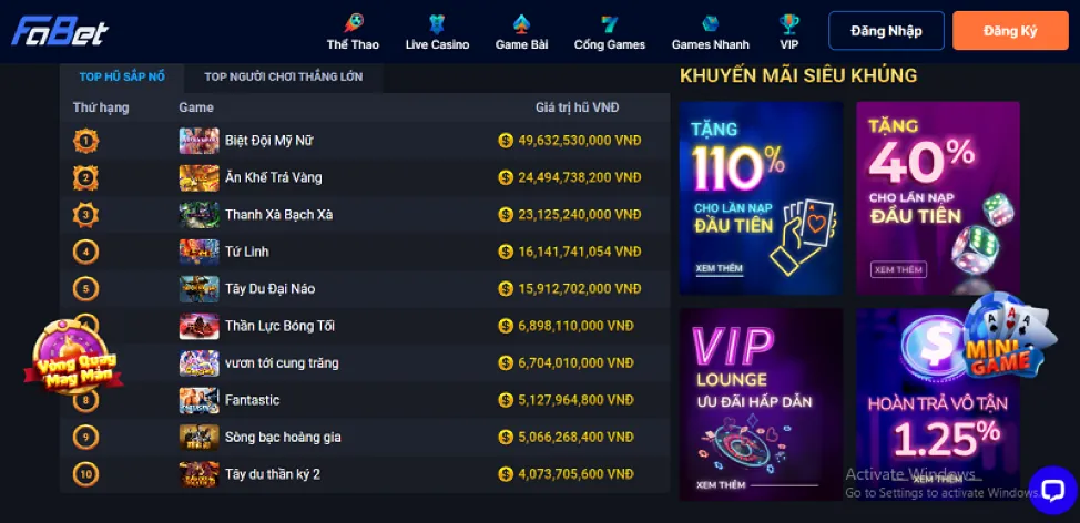 Truy cập trang chủ bet168
